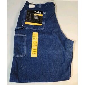 NWT Carhartt Washed Denim Work Dungaree Pants Size 42x32
